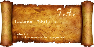 Taubner Adelina névjegykártya
